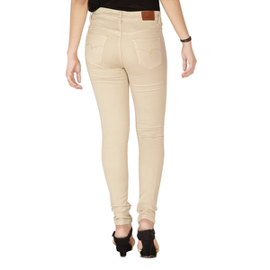 Pantalones vaqueros de Mujer ajustados de alta calidad teñidos en beige con estilo personalizado, pantalones largos, pantalones vaqueros de talla grande para mujer - Product Image 2