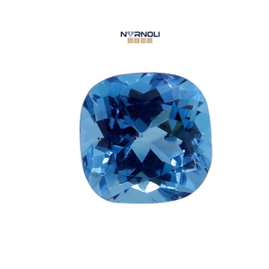 Topacio Azul Natural de Corte Cojín, Gemas Sueltas Facetadas, Cristales Azul Cielo en Forma de Almohada, Paquete para Montaje en Anillos de Cóctel Personalizados - Product Image 5