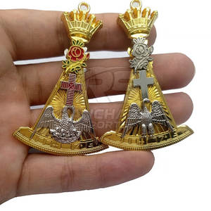 Conjunto de Collar y Joyas Masónicas Personalizadas para Oficiales de Logia, Accesorios de Logia de Alta Calidad - Product Image 5