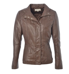 Nouveau look Veste en cuir pour femmes de qualité supérieure Veste en cuir pour femmes fabriquée en usine au Pakistan - Product Image 1