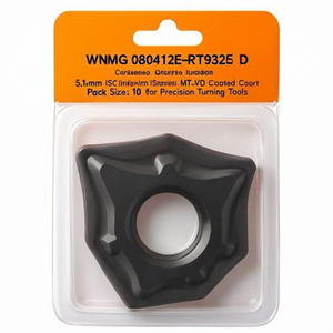 Inserto de Torneado Indexable WNMG 080412E-RT9325 D. 5.16mm ISO con Recubrimiento MT-CVD, Paquete de 10 para Herramientas de Torneado de Precisión - Product Image 2