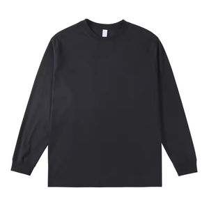 Sudadera de algodón con gráfico personalizado | Jersey de cuello redondo con hombros caídos lavado ácido | Sudaderas con estampado bordado de gran tamaño - Product Image 1