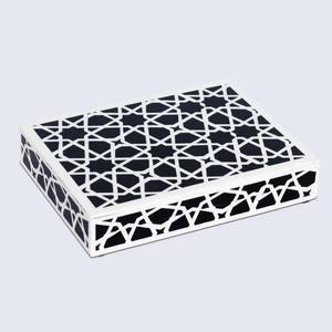 Joyero con incrustaciones de resina de diseñador hecho a mano, tamaños personalizados para almacenamiento, detalles artísticos de la India - Product Image 4