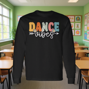 Camiseta de manga larga Dance Vibes para profesores y estudiantes, regreso a clases - Product Image 3