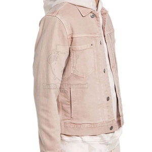 Chaqueta de Mezclilla para Hombre, Estilo Casual, Color Sólido, Corte Ajustado, Algodón, Tallas Grandes - Product Image 4
