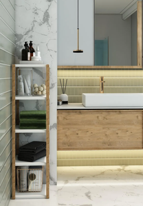 5-Tier Wooden Shelf & Organizer Vertical <b>Storage</b> <b>Unit</b> Multi-Purpose Decorative Wooden Rack High Quality - Product Image 3