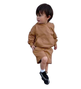 Conjunto Deportivo Informal de Algodón Suave con Capucha para Adultos Unisex, Diseño Sólido para Invierno - Product Image 1