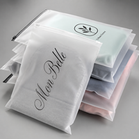 Sacs refermables en PE mat givré sur mesure avec logo imprimé pour vêtements, chaussettes, sous-vêtements et pantalons
