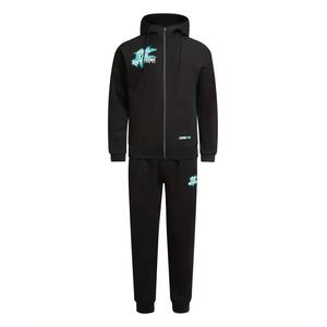 Hot Selling Men's Casual Athletic 2Pcs Full-Zip Sweat <b>Suits</b> Set Long Sleeve Hoodie Jogging Pants for Winter Garment Dyed Best - Product Image 1