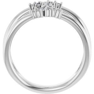 Bague à motif de diamant en espace négatif - Product Image 2