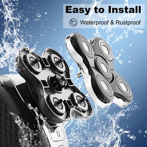 Cabezales de Repuesto 3 en 1 para Afeitadora Eléctrica, Cuchillas Triples para Cara, Cuerpo y Barba, Afeitadora Rotatoria Compatible, Lavable - Product Image 5