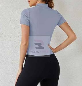 Veste de sport athlétique de sport zippée 2025 personnalisée pour femmes vêtements de yoga de fitness respirants - Product Image 2
