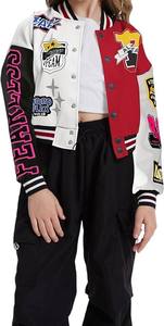 แจ็กเก็ตเบสบอลสำหรับผู้ชายเสื้อแจ็กเก็ตกันหนาวแบบลำลองปกตั้งมีหลายสี - Product Image 2