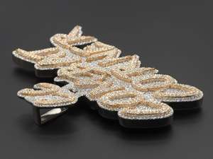 Pendentif Hip Hop en Argent S925 Personnalisé de Haute Qualité avec Diamant Moissanite VVS Lettre Élégante Haute Joaillerie - Product Image 4