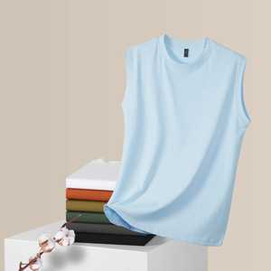 Camiseta sin mangas para hombre de tasa razonable, peso ligero, hecho a medida, material duradero de calidad superior, el mejor diseño, camiseta sin mangas con media manga - Product Image 6