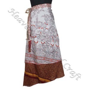 Nouvelle plage porter Vintage soie magique 38 pouces longueur jupe portefeuille licou Tube robe réversible Vintage soie magique jupe portefeuille chaude - Product Image 1