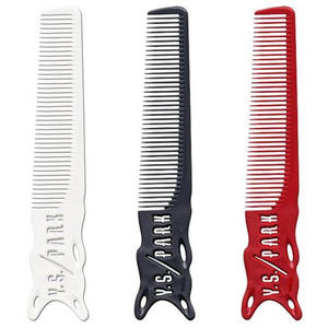 YSPARK YS-209 White <b>Comb</b> Short Hair Design Heat Resistant Barber <b>Comb</b> for Salon & Travel Use PC & Plastic Handle - Product Image 1