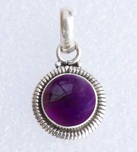 Handcrafted 925 Sterling Silver Amethyst Pendant Vintage <b>Boho</b> Jewelry for Women February Birthstone Gemstone Charm for <b>Necklaces</b> - Product Image 2