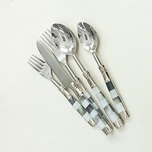 Fabriqué à la main en Inde en gros noir et blanc nacre fromage outils trancheuse ensemble en acier inoxydable pour Restaurant - Product Image 6