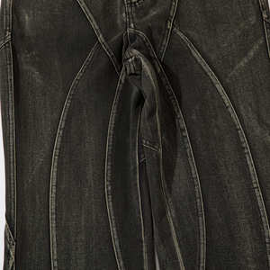 Alta calidad de primera calidad al por mayor nueva moda suelta recta lavado holgado hombres pantalones vaqueros casuales personalizados pantalones vaqueros - Product Image 2