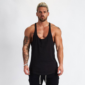 Wholesale Custom Logo <b>Mens</b> Tank Top Fitness Sportswear Outwork Sleeveless <b>Singlet</b> <b>Men</b> Stringers - Product Image 2