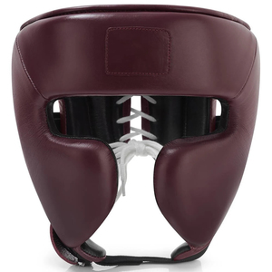 Casque de boxe en cuir PU, casque de protection unisexe pour adulte, couleur unie, fermeture à lacets, protection de la tête pour le sport - Product Image 1