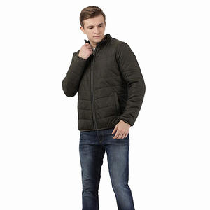 Chaquetas acolchadas para hombre, de la mejor calidad, en Color negro, cuello levantado liso, ropa informal con estilo, chaquetas hinchables para invierno - Product Image 4