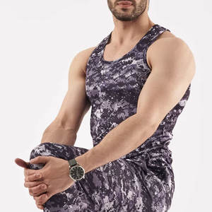Haute qualité hommes coton débardeur doux respirant tissu personnalisé en gros pour musculation Fitness tricoté Stringer - Product Image 6