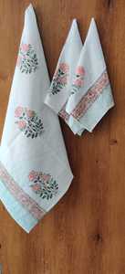 High Quality Block-Printed Pure Cotton Bath <b>Towel</b> Solid Color Design Hand Block Printed Waffle <b>Towel</b> - Product Image 2