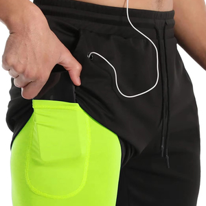 Pantalones cortos de moda de secado rápido para hombre, pantalones cortos informales cómodos de talla grande de malla para correr, pantalones cortos de gimnasio para hombre - Product Image 2