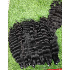 Nouvelle arrivée de cheveux ondulés Paquets de cheveux humains avec fermeture et cheveux raides frontaux - Product Image 3