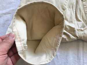 Pantalones cortos vaqueros modelo sillín beige para hombre W33 ''Made in Italy-a Crafted Italian Craft - Product Image 5