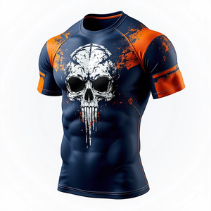 Protectores de erupción con impresión HD para compresión MMA, diseño de larga duración, mangas cortas completas para ropa de artes marciales, incluido el kimono De - Product Image 5