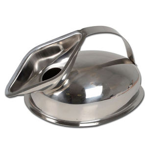 Urinoir réutilisable en acier inoxydable de qualité hospitalière pour hommes et femmes, alimentation manuelle, toilettes pratiques, bacs à urine pour lit, bouteille à pipi pour - Product Image 4