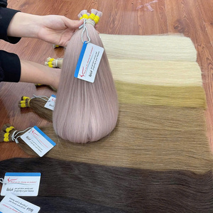 Extensiones de Cabello Natural Liso al Por Mayor, Cabello Humano Vietnamita, Múltiples Colores, Cabello Virgen al Por Mayor para Trenzas, Calidad de Lujo - Product Image 1