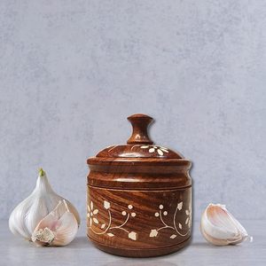 Polished Wooden Container for Bedside Use for Jewelry and Coins Kitchen <b>Storage</b> for Herbs Clove <b>Seeds</b> Food Travel-Friendly - Product Image 3