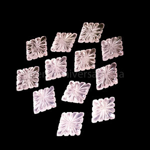 Cuentas de piedras preciosas talladas en forma de cometa de cuarzo rosa Natural, abalorios de piedra suelta de 13x18mm, cuentas talladas para fabricación de joyas a granel - Product Image 5