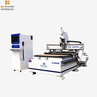 Router CNC ATC 1325 de 3 Ejes para Trabajos en Madera con Motor de Husillo Único y Componentes de Engranajes, Capacidad de 4x8 pies