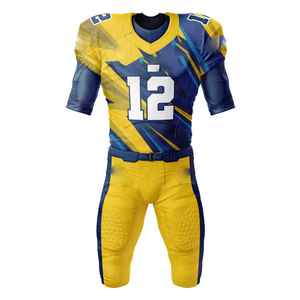 Vêtements de sport tendance, design très populaire, confortables, uniformes de football américain pour hommes, 100% polyester, vente chaude - Product Image 6