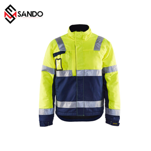 Chaqueta DE SEGURIDAD reflectante de alta visibilidad unisex con bolsillos con cierre de cremallera para deportes al aire libre y actividades nocturnas - Product Image 2