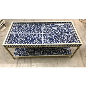 Mesa con incrustaciones de hueso de estilo moderno para dormitorio o apartamento de FAIZACRAFT - Product Image 1