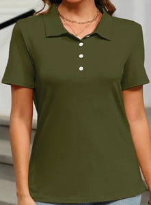 ธุรกิจคลาสสิกของผู้ชายผู้หญิงเสื้อโปโลถักผ้าฝ้ายไซส์ใหญ่พิมพ์ลายแขนสั้นคอปกแบบเรียบ - Product Image 5