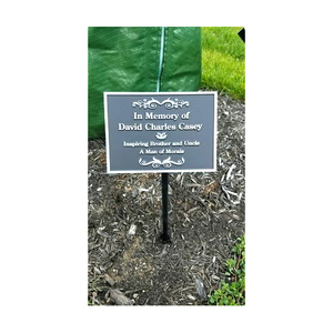 Fabricante de placas de metal conmemorativas de bronce grabadas personalizadas en relieve placas funerarias para dar la bienvenida a los invitados - Product Image 4