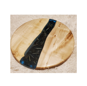 Antique Design Wood & Resin <b>Lazy</b> <b>Susan</b> Popular Epoxy Resin Color Most Selling Wood and Resin <b>Lazy</b> <b>Susan</b> - Product Image 1