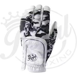 Gants de golf en cuir véritable personnalisables Grace unisexes, blancs avec logo personnalisé, style masculin, couleur non emballée - Product Image 2