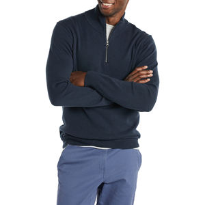 Light Weight Cotton Blended Top Selling <b>Quarter</b> Zipper Sweat Shirts Comfortable Full Sleeves Stand Collar Pullover Sweatshirt - Product Image 3