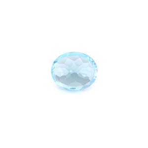 Topacio Azul Suizo Natural de 5.18 Quilates, Corte Ovalado Facetado, Calidad Premium, Piedra Suelta Calibrada con Efectos Ópticos, Tamaño 10 mm - Product Image 2