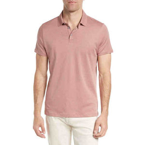 Vêtements décontractés Polos pour hommes Nouveau design avec logo personnalisé Polos respirants de couleur unie pour hommes en coton, grande taille - Product Image 1