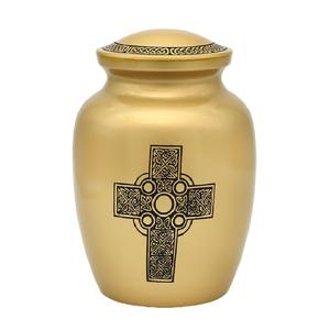 Urnes funéraires en aluminium de haute qualité avec gravure urnes funéraires en métal fini marbre bleu noir pour cendres humaines - Product Image 2