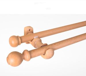 Soporte de cortina de madera de lujo asequible con acabado de madera tallada artesanal para una configuración de ventana de cortina interior elegante para el hogar - Product Image 2